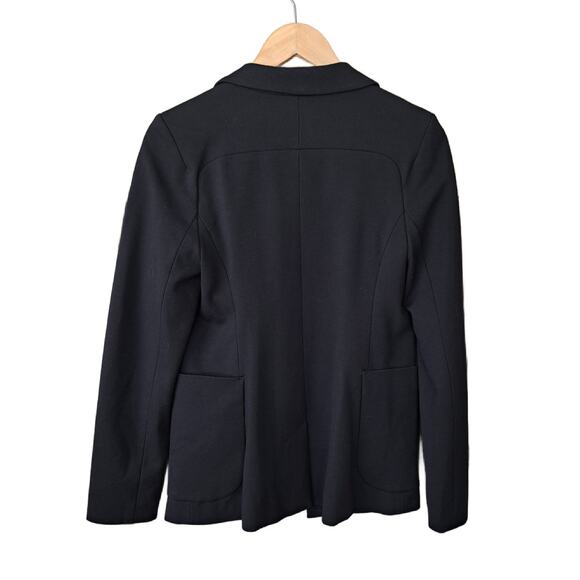 Anthropologie Cartonnier Black Ponte Jacket Blazer Size 6 Tailored Slim Fit - Picture 8 of 10
